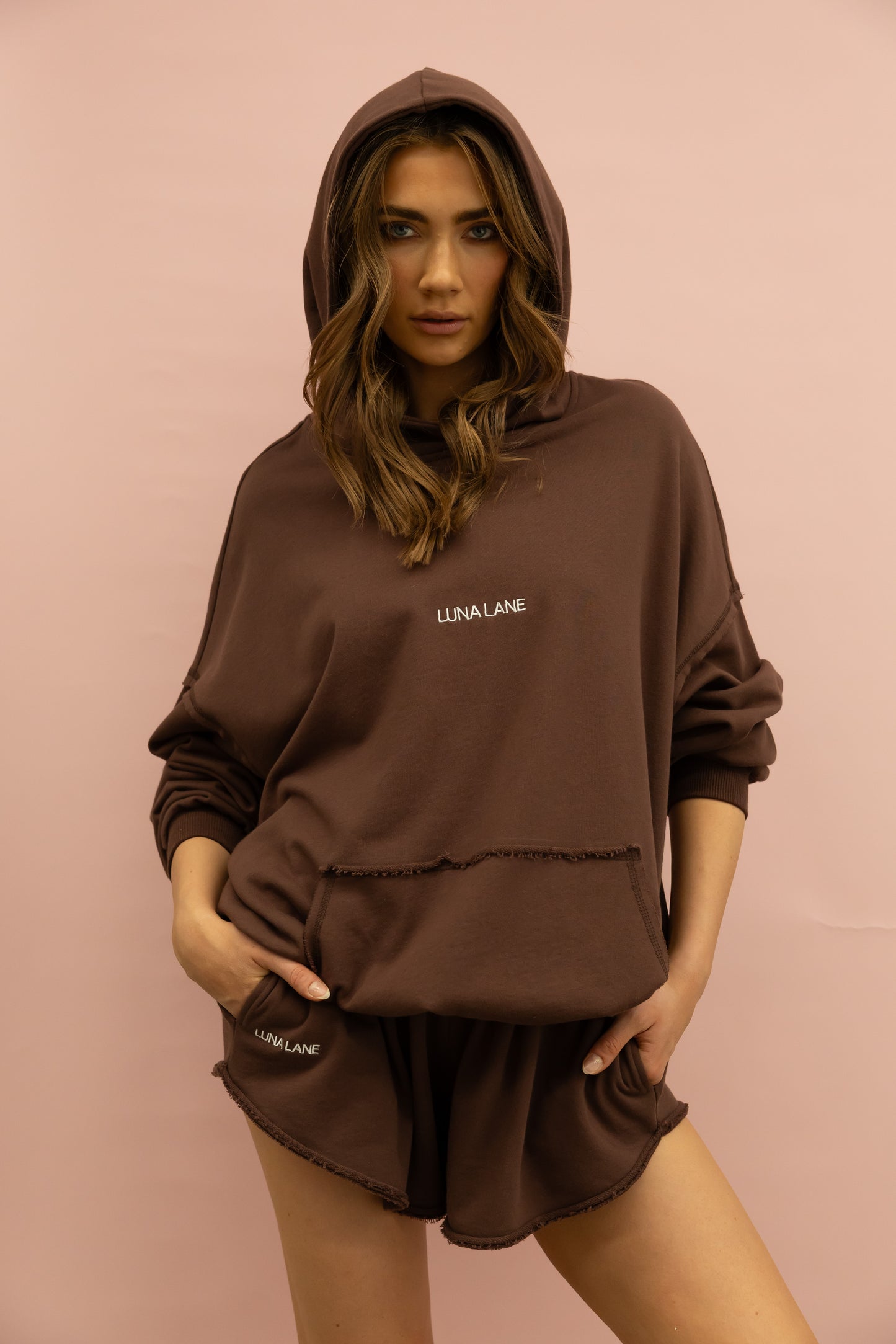 Luna Lane - Minty Hoodie - Chocolate