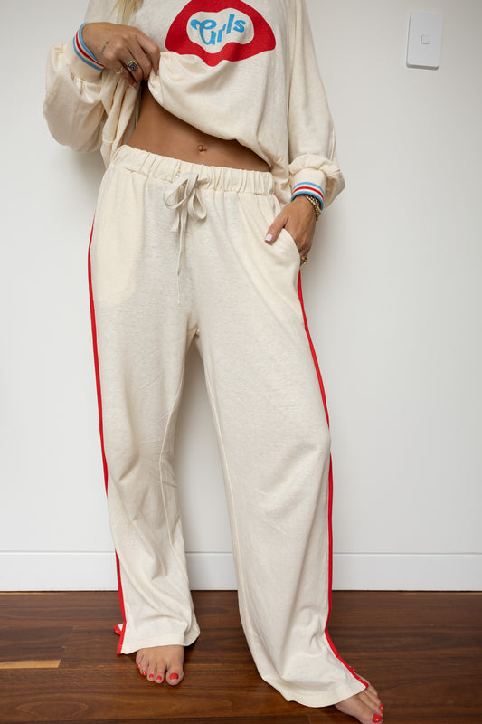 Luna Lane - GRLS Racer Pant Cream