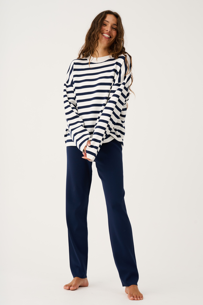 Cartel & Willow - Rae Knit - Navy Stripe